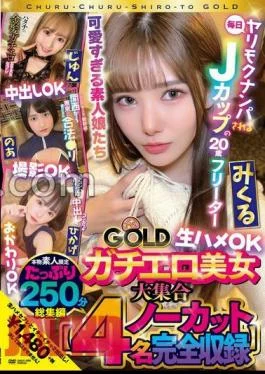 CHUC-090 Amateur Amateur GOLD A Collection Of Erotic Beauties Jun, Noa, Hikage, Mikuru Raw Sex