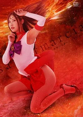 SPSB-93-RM Reducing Mosaic Sailor Marsha: Sacred Red High Heels